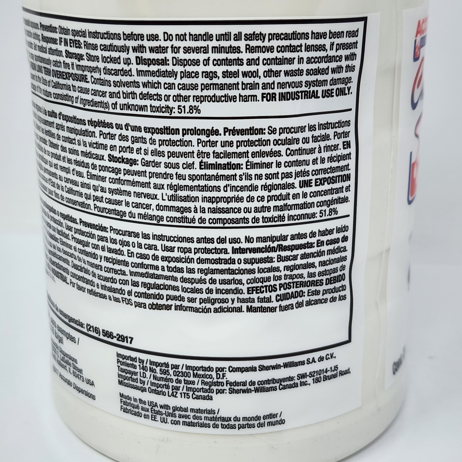 Accurate Charisma Colorants WHITE Tint Toner KX/W 1D101418 32 fl oz (6 Pack)