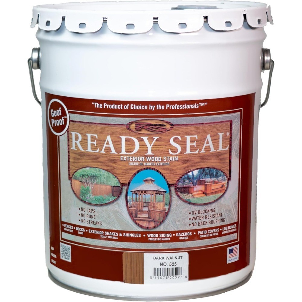 Exterior Wood Stain Semi-Transparent Oil-Based Professional Grade Deck Fence