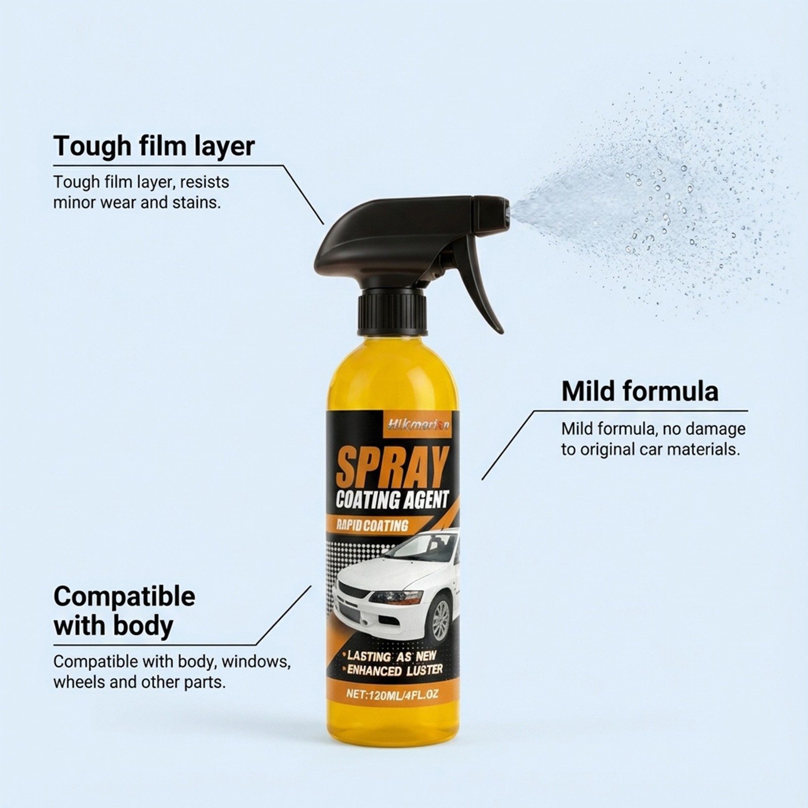 2026 NEW Nuan Car Coating Spray |Protection Quick Car Wax Polish Fast Shipping