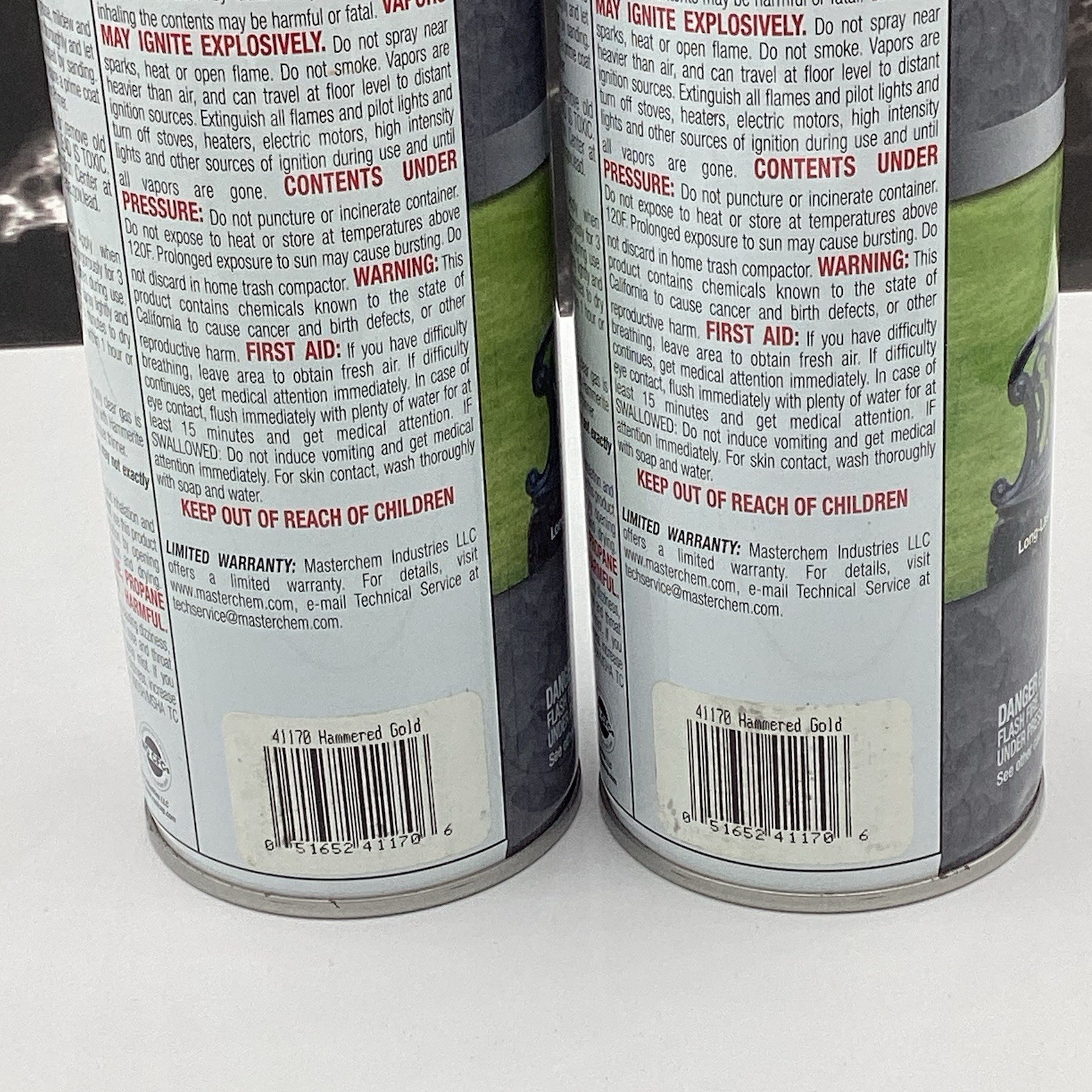 Hammerite Hammered Finish Rust Cap Spray Paint Gold (2 Cans)
