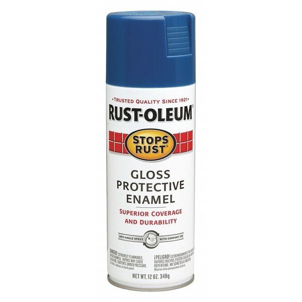 Rust-Oleum Spray Paint, Royal Blue, Gloss, 12 oz 7727830