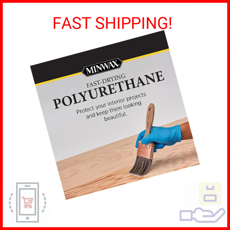 Fast Drying Polyurethane Spray Wood Finish, Clear Gloss, 11.5 oz.