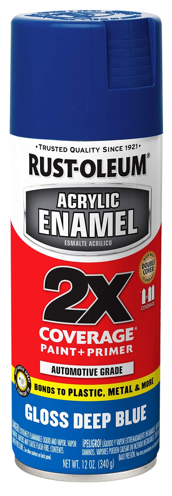 Rust Oleum 12Oz Gloss Deep Blue Paint And Primer Automotive Enamel 2X Coating