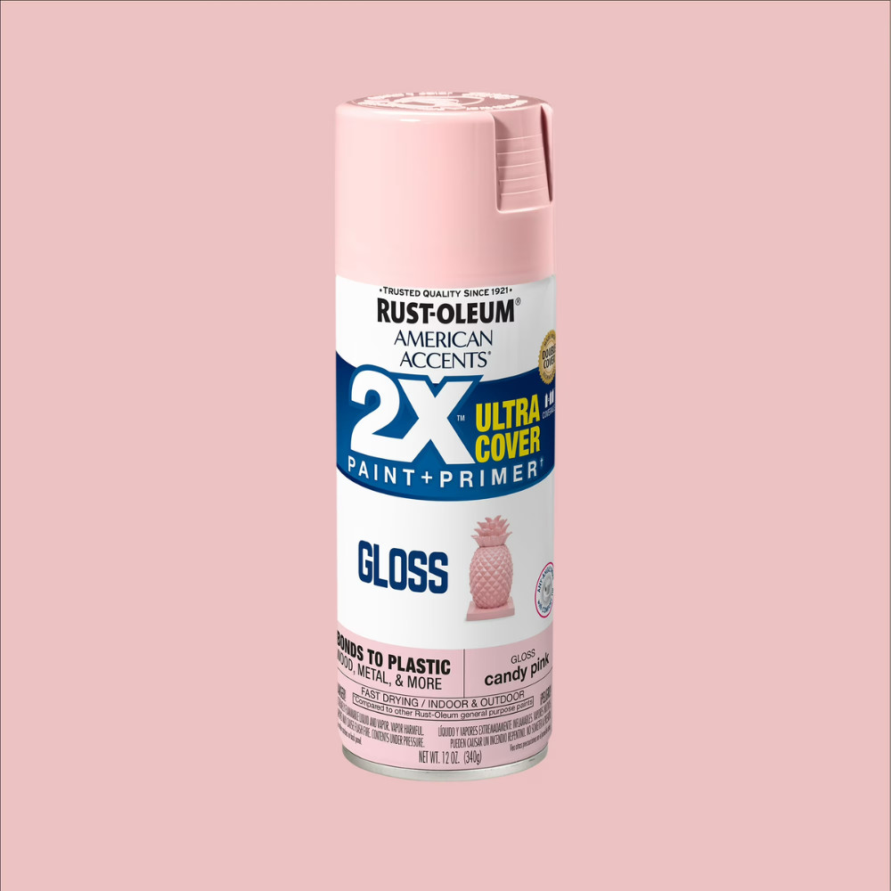 (6 Pack) Rust-Oleum Candy Pink 2X Ultra Cover Gloss Spray Paint, 12 oz, 327885
