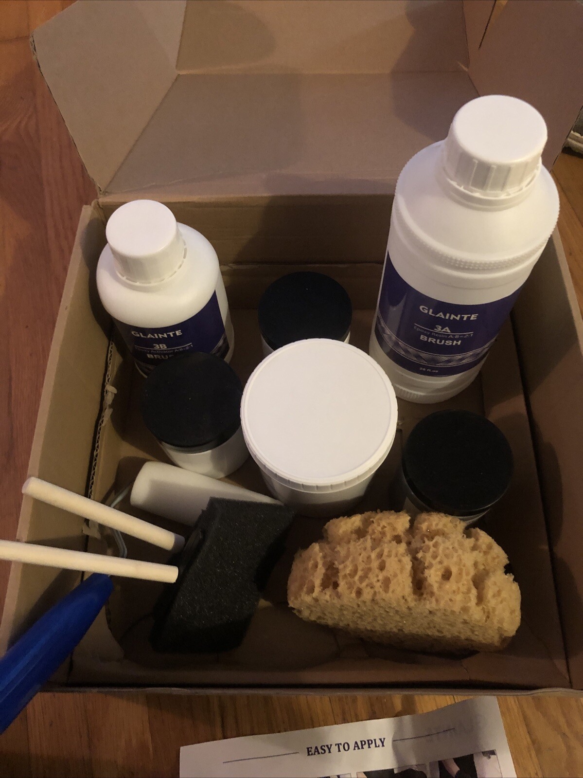 Epoxy Countertop Paint Kit – Glossy Granite Counter Top Refinishing Paint -White