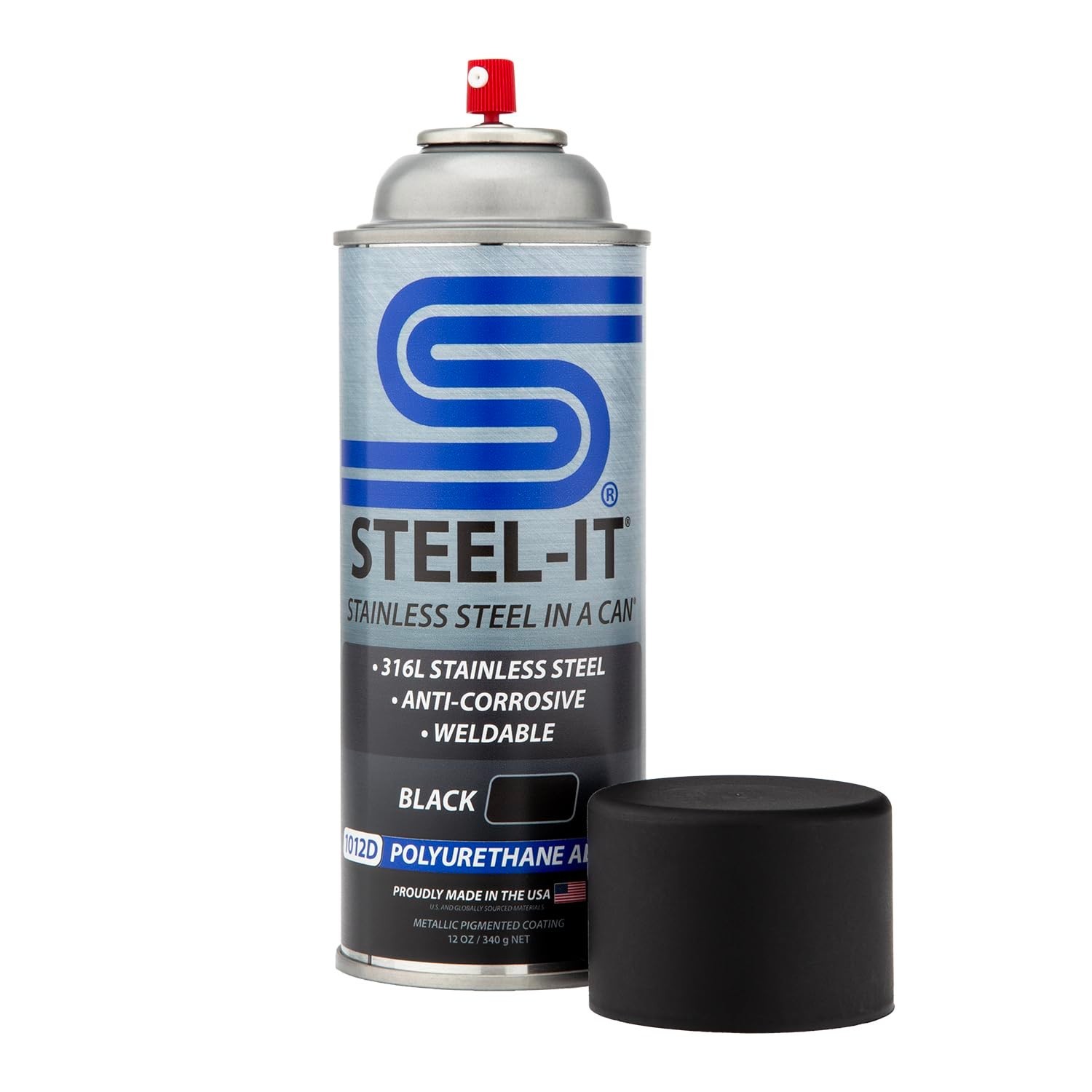 Industrial Polyurethane Paint Coatings – Weldable, Easy to Apply, Black (3 Pack)