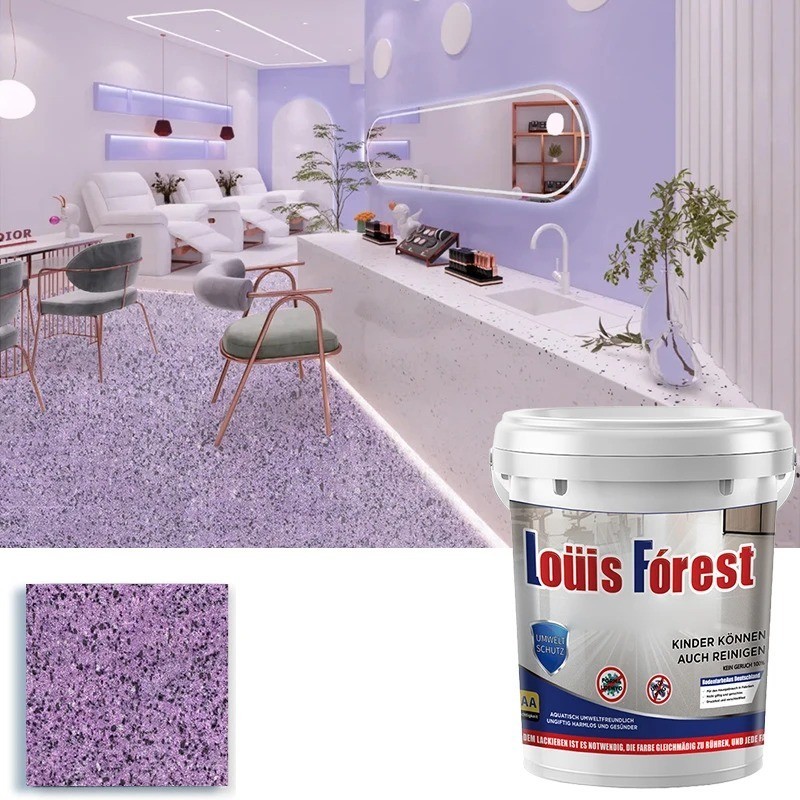 High-Gloss Marble Effect Epoxy Floor Coating, Epoxy Floor Paint (55ML)