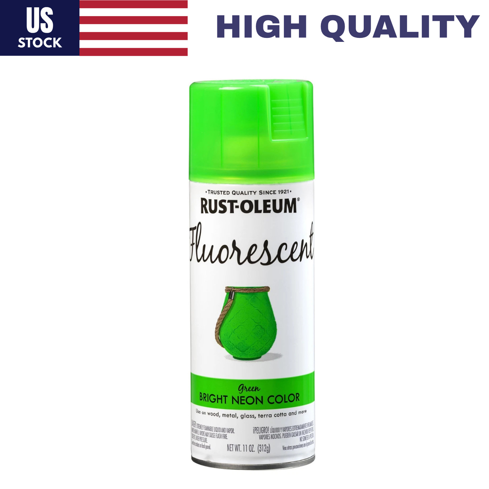 Rust-Oleum 342417 Specialty Fluorescent Spray 11 Ounce (Pack of 1), Green