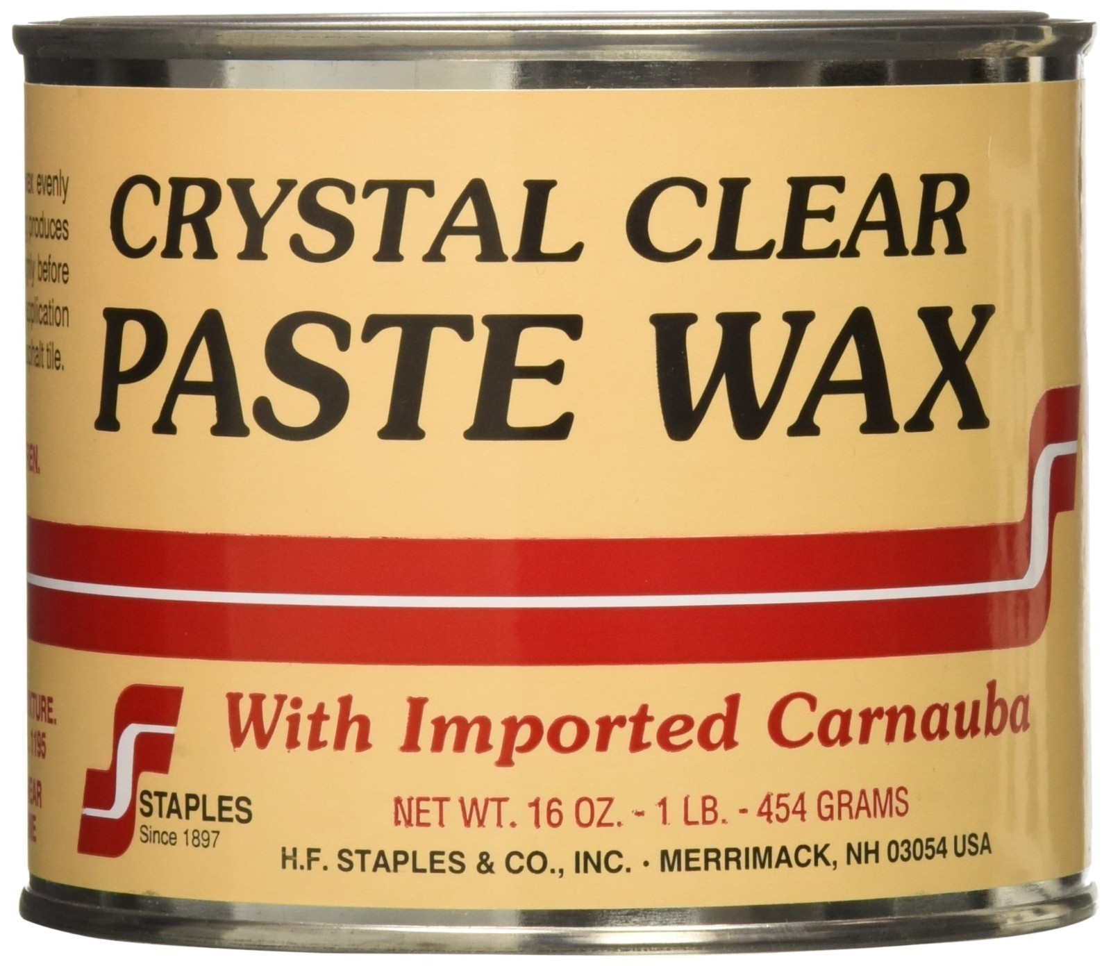 Carnauba Paste Wax 1 lb – Premium Clear Finish For Wood, Auto & Furniture Care