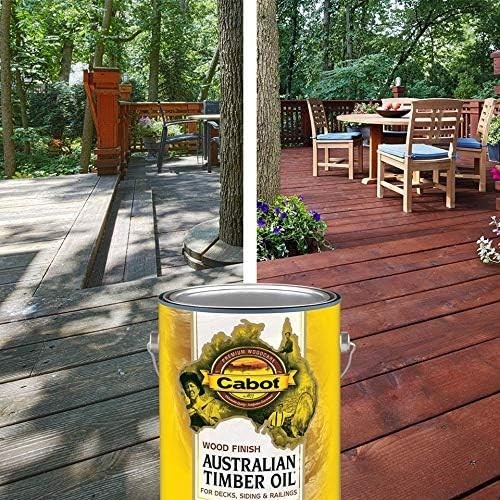 Australian Timber Oil Wood Stain and Protector, Honey Teak, 1 Gallon