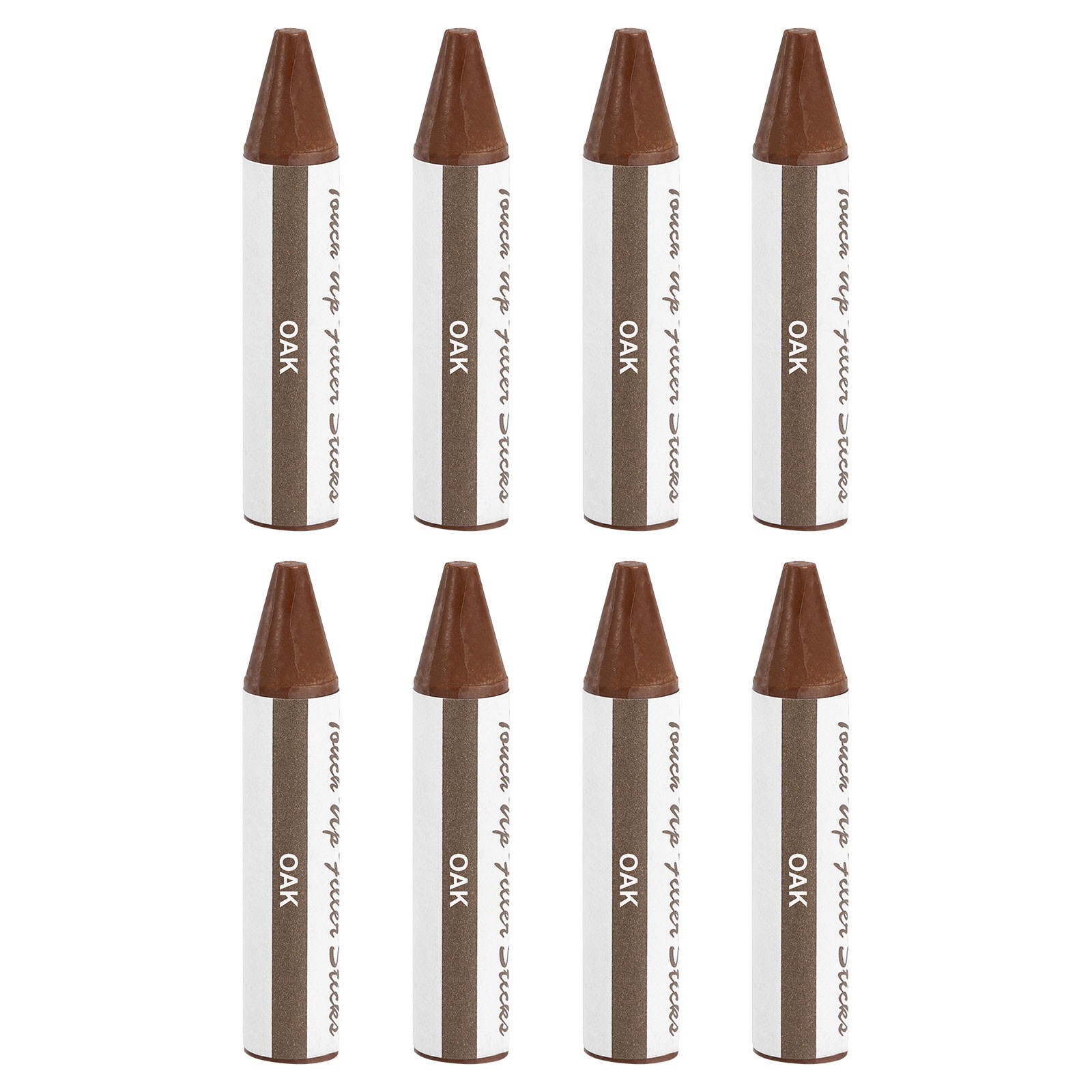 Wood Filler Stick, 8 Pcs Wax Sticks Wood Touch Up Markers, Oak
