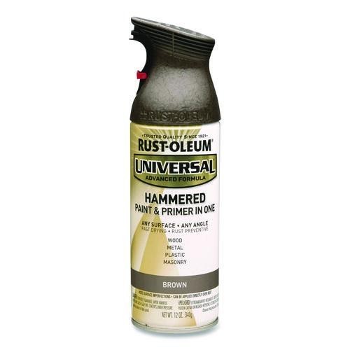 Rust-Oleum Universal Premium Spray Paint, Hammer Brown, 12 oz Can, 3/Pack