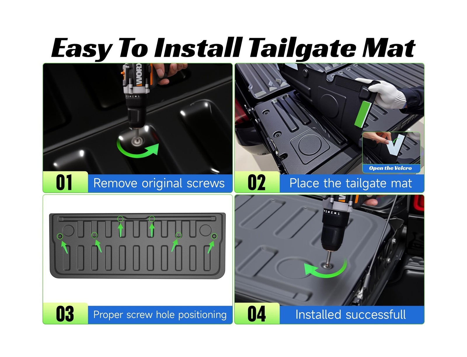 Truck Bed Liner & Tailgate Liner for Ram 1500/1500 RHO 2019-2026 Short Bed (5…