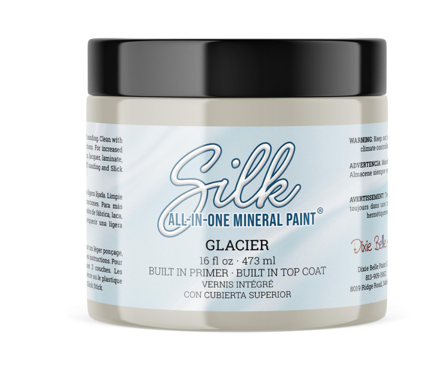 New Sealed Glacier Dixie Belle Silk All-in-One Mineral Paint 16oz