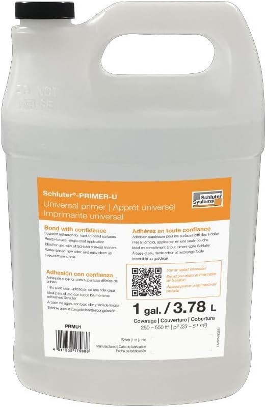 Schluter Primer-U Universal Water-Based Primer – 1 Gallon – PRMU1