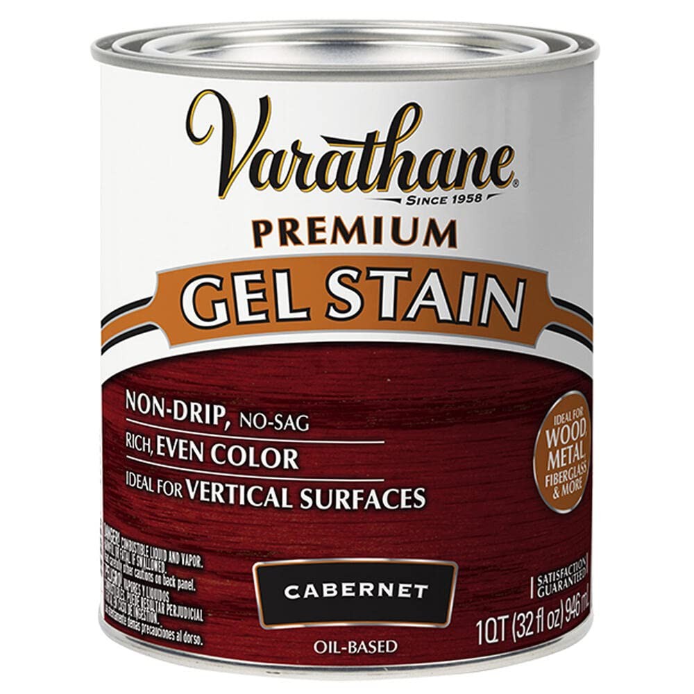 Varathane Premium Gel Stain Quart Cabernet For Vertical Surfaces 250 Sq Ft