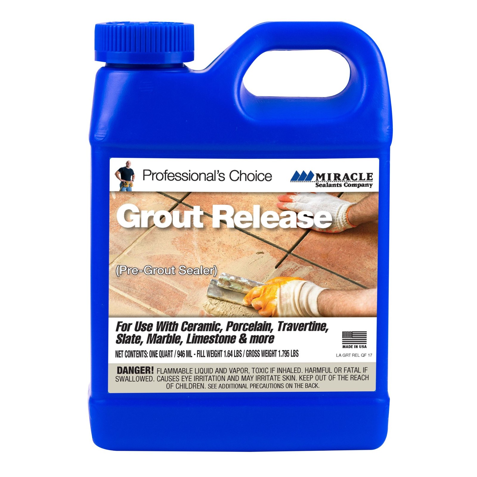 Miracle Sealants Grout Release, 1 Quart- GRTRELQT6
