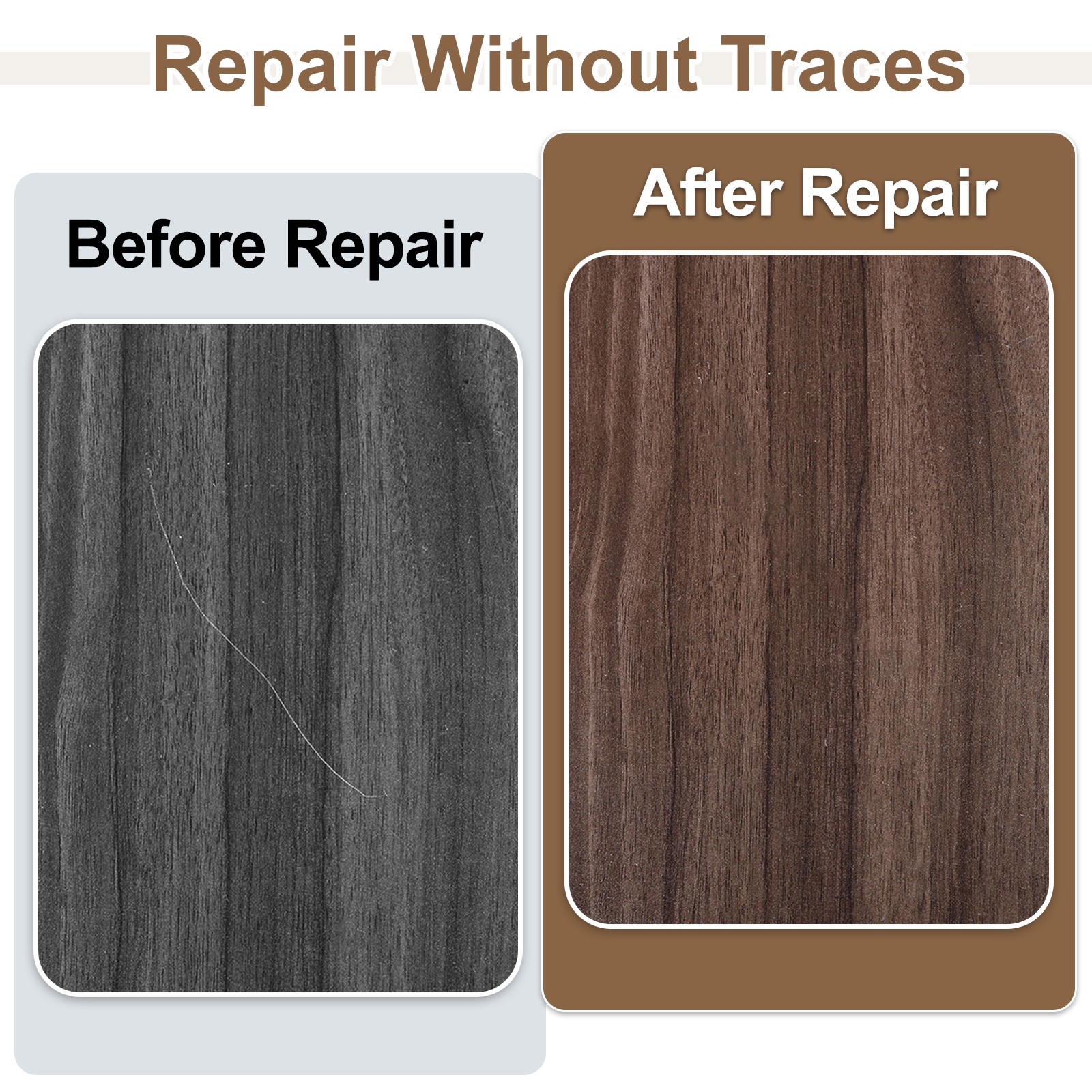 Furniture Markers Touch Up, 3pcs Furniture Repair Kit, Black/White/Gray