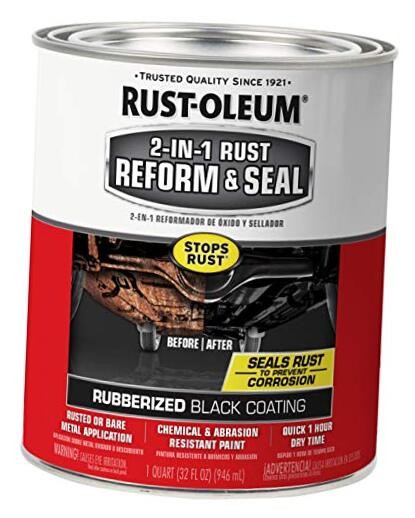 344763 2-in-1 Rust Reform & Seal, 32 Fl Oz (Pack of 1), Black