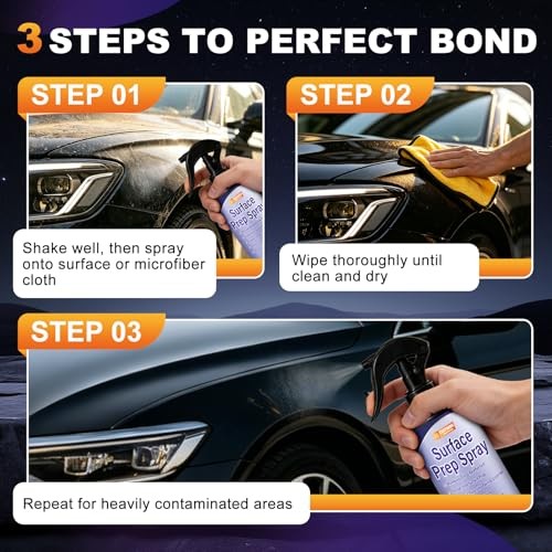 Surface Prep Spray Automotive – Surface Degreaser for Auto Paint Prep, Removes
