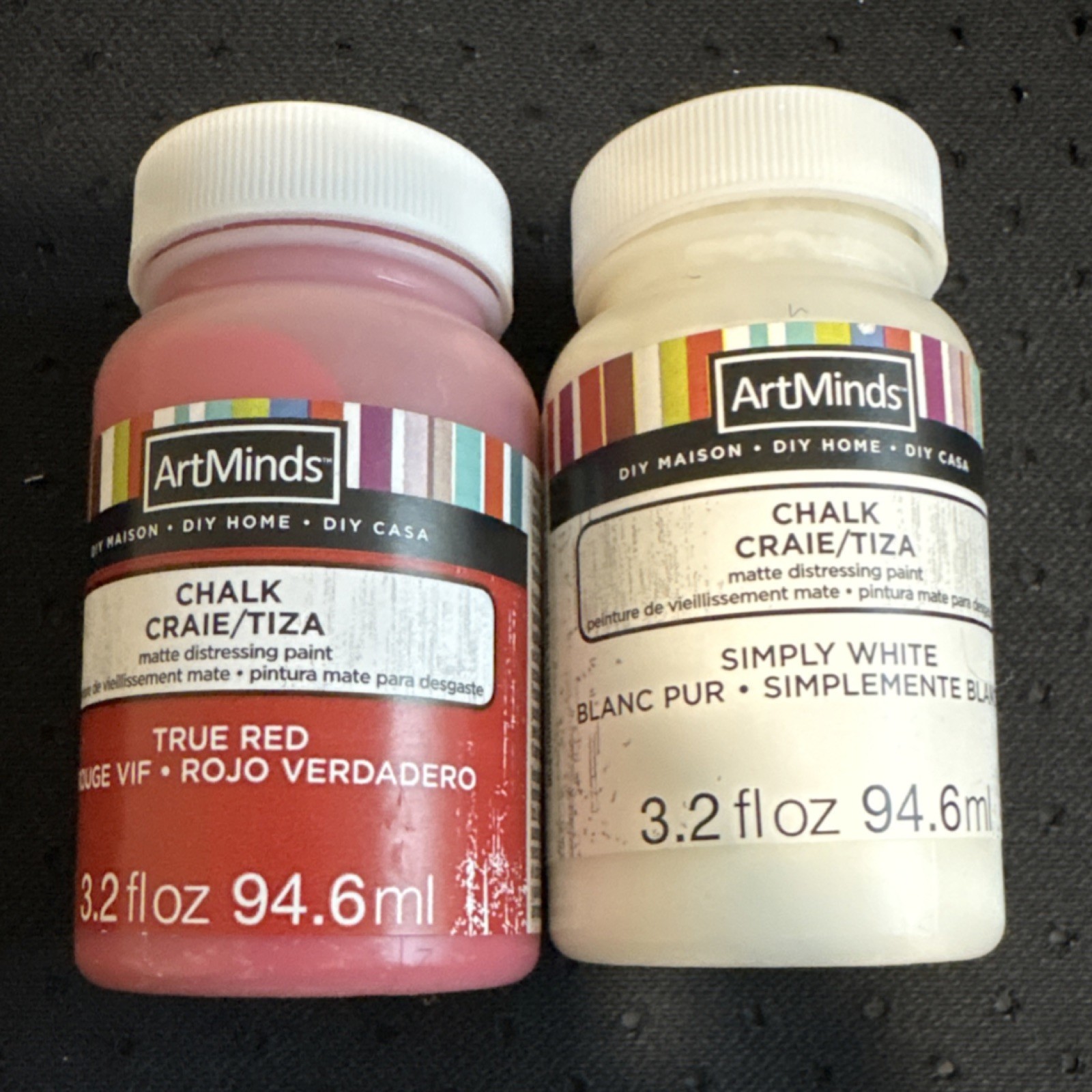 SEALED ArtMinds Waverly Craft Smart FolkArt Chalk Paint Lot 8 Colors 3.2/2 fl oz