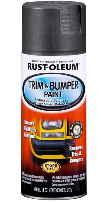 Rust-Oleum 251574 Automotive Trim & Bumper Spray Paint, 11 oz, Black