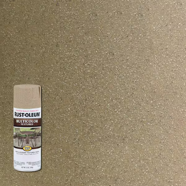Rust Oleum Stops Rust Textured Spray Paint 12Oz ,Beige Durable Finish Pack of 2