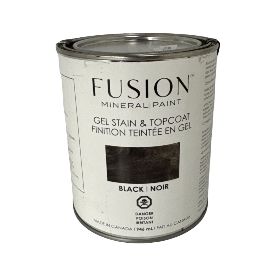 Fusion Mineral Paint Gel Stain & Topcoat Black