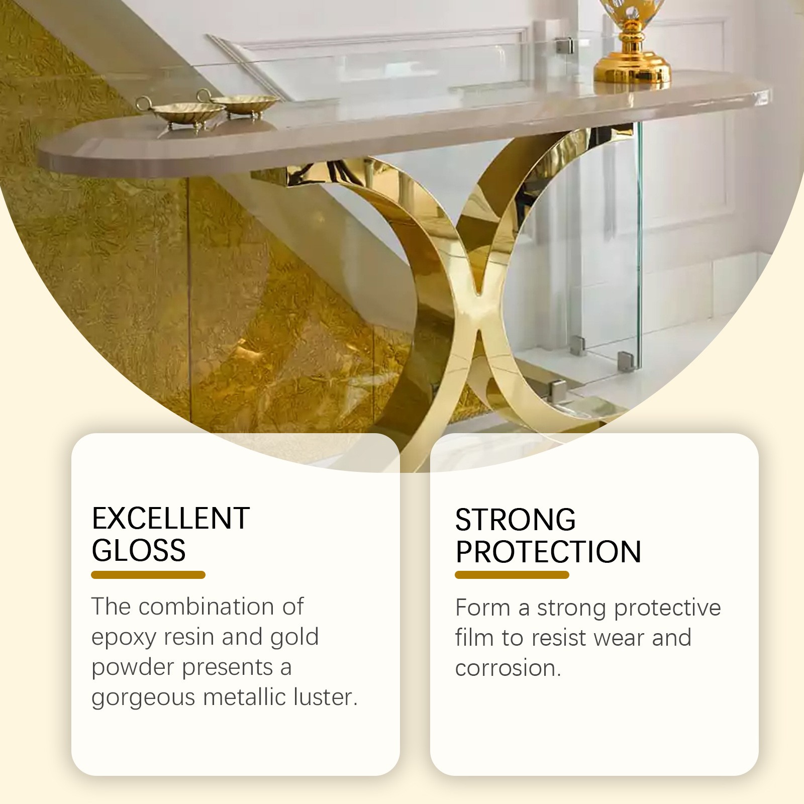 1~3x Water-Based Weather-Resistant Gold Paint,Water Based Gold Leaf Paint 150g