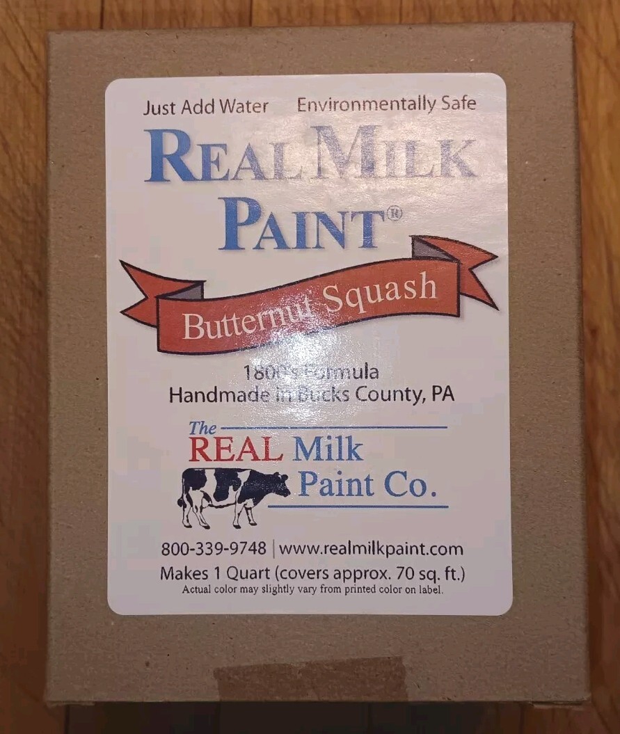 Old Fashioned Milk Paint Butternut Squash Color Packaged as Powder Quart