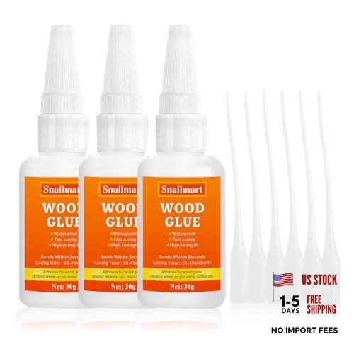 90g Clear Carpenter Glue – Super Glue for Wood – Fast Drying – 3 Pack