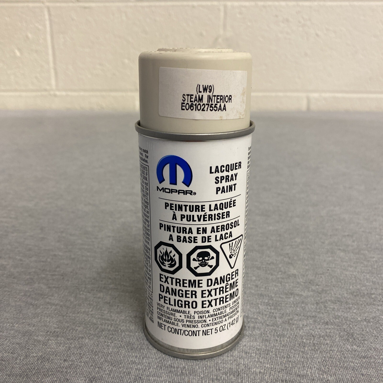 Mopar Lacquer Spray Paint 5 oz LW9 Steam Interior 06102755AA
