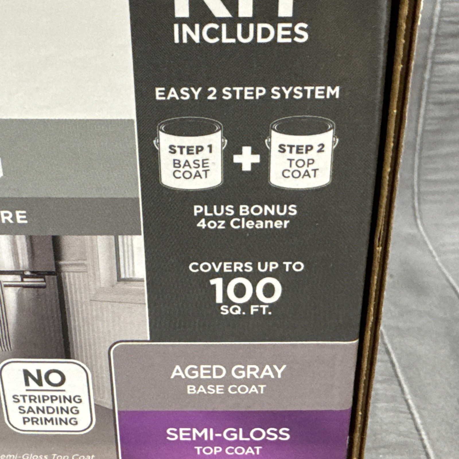 Rust-oleum Home Interior Floor Coating Kit, Aged Gray, Covers 100 SQ FT
