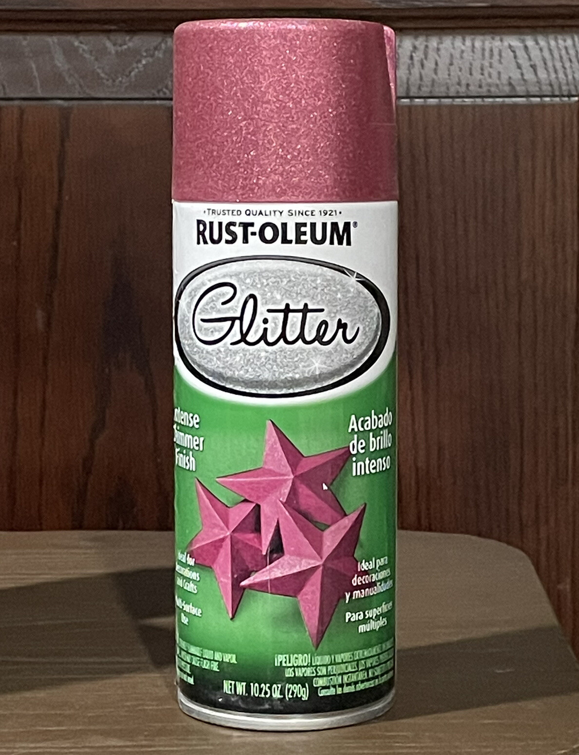 276287 Rustoleum Glitter Spray Paint Bright Pink 10.25-oz. Lot Of 3 Cans