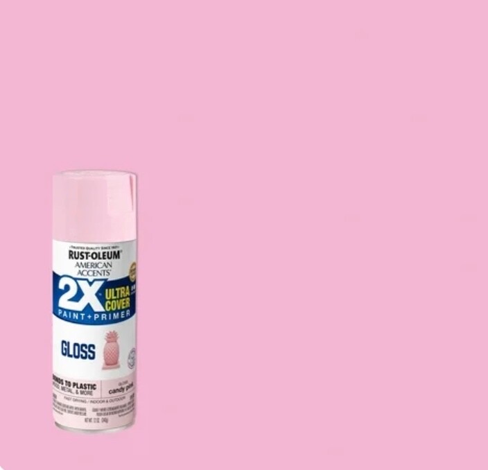 Rust-Oleum Painter’s Touch 2X Ultracover Spray Paint + Primer, Gloss Candy Pink