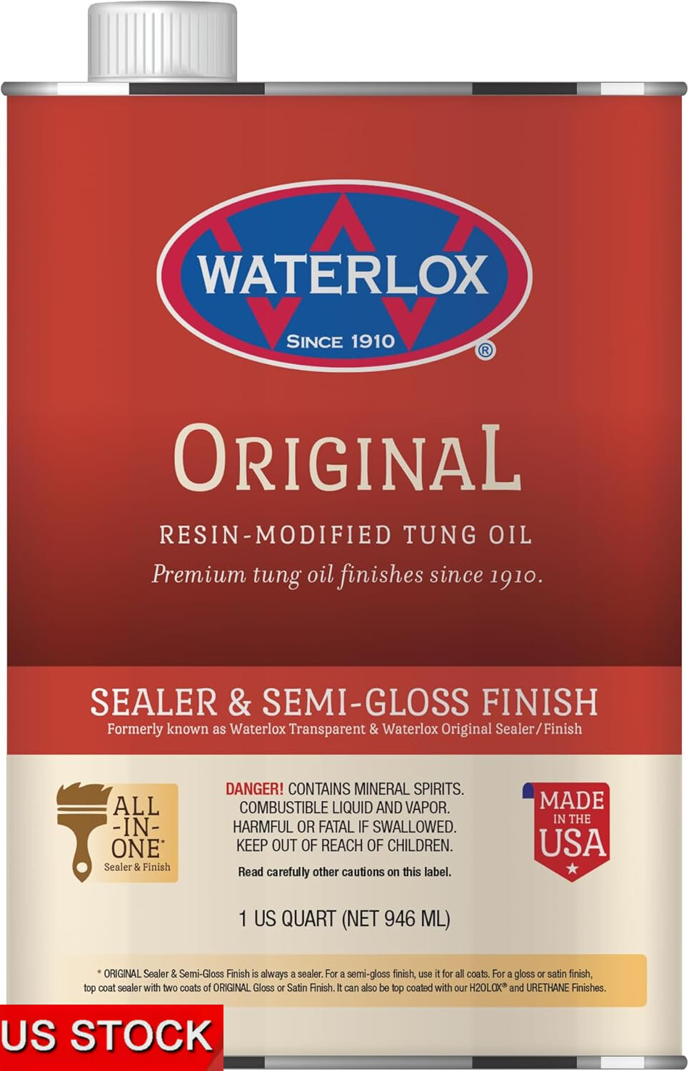 Waterlox Original, Sealer/Finish, 1qt. Net 946 ml