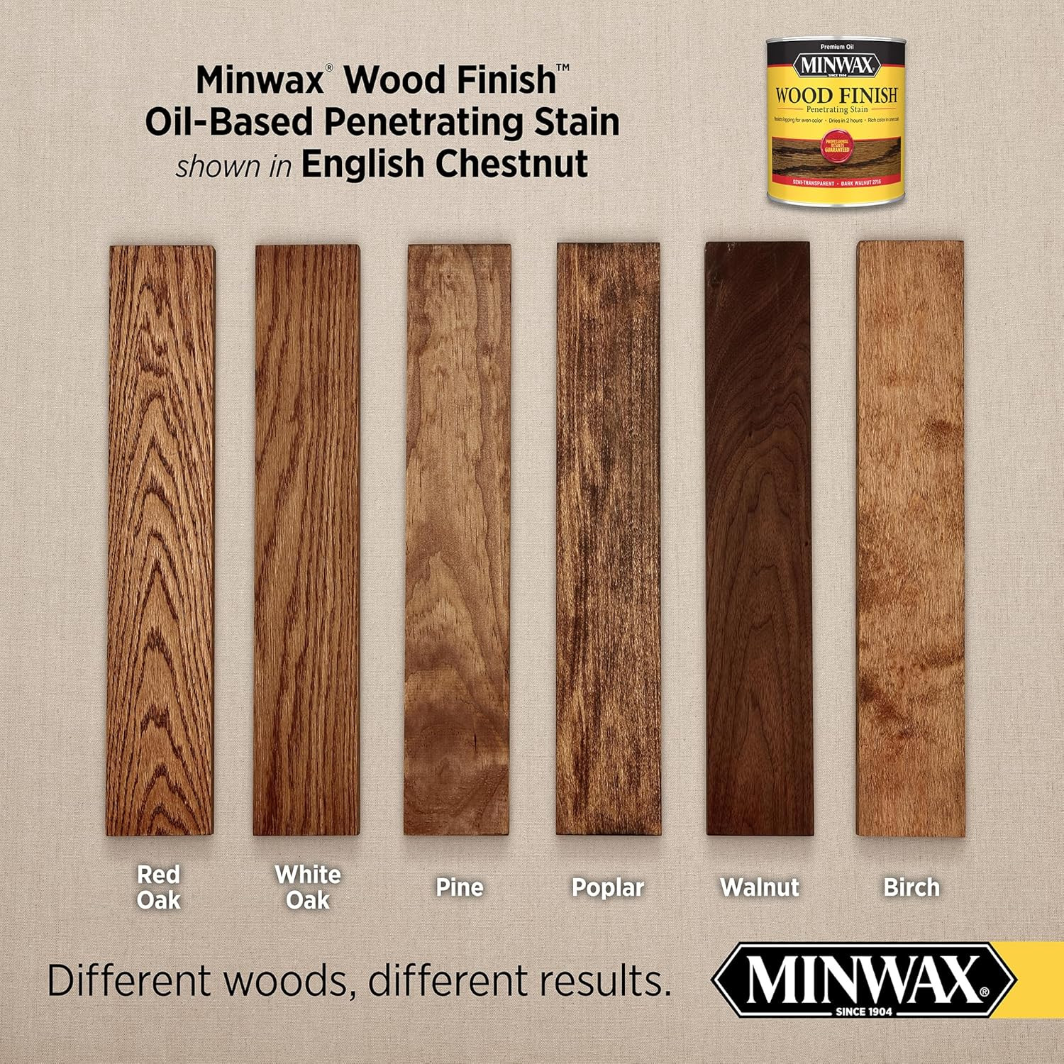 223304444 Wood Finish, English Chestnut, 1/2 Pint