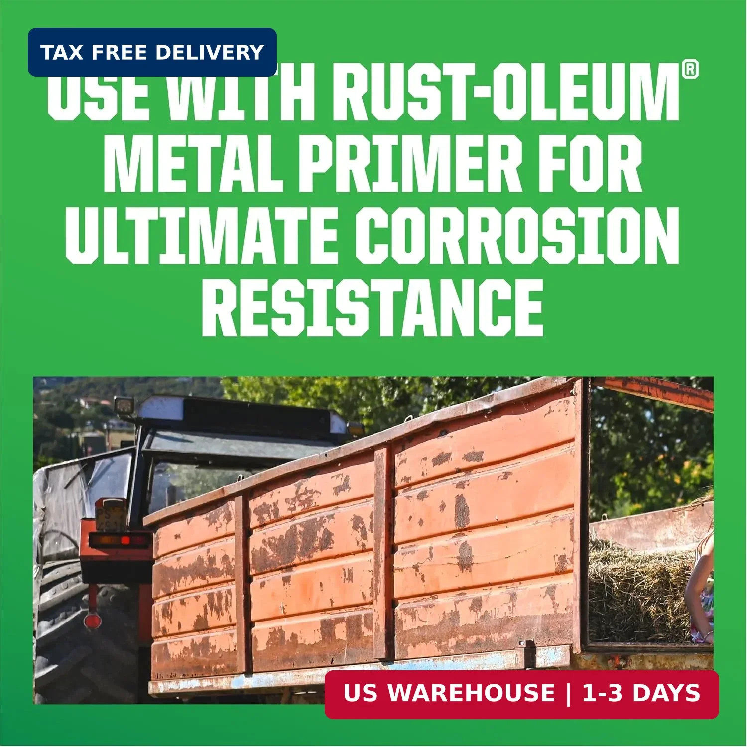 Rust-Oleum 280109 Farm & Implement Enamel Paint, Quart, International Harvester