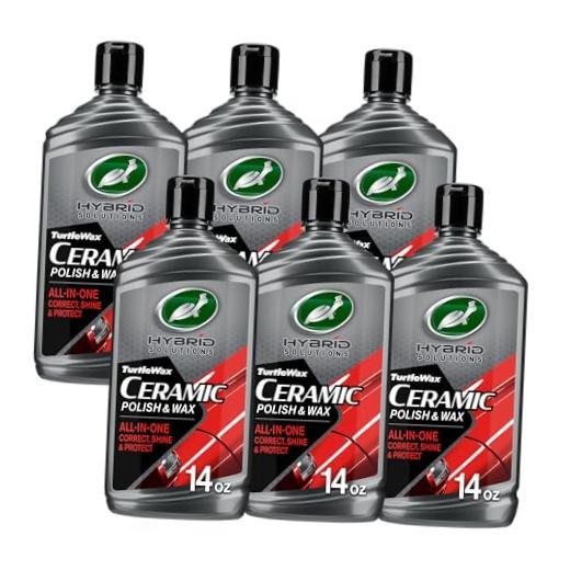 Hybrid Solutions Ceramic Car Polish and Wax, Light 14 Fl Oz (Pack of 6)