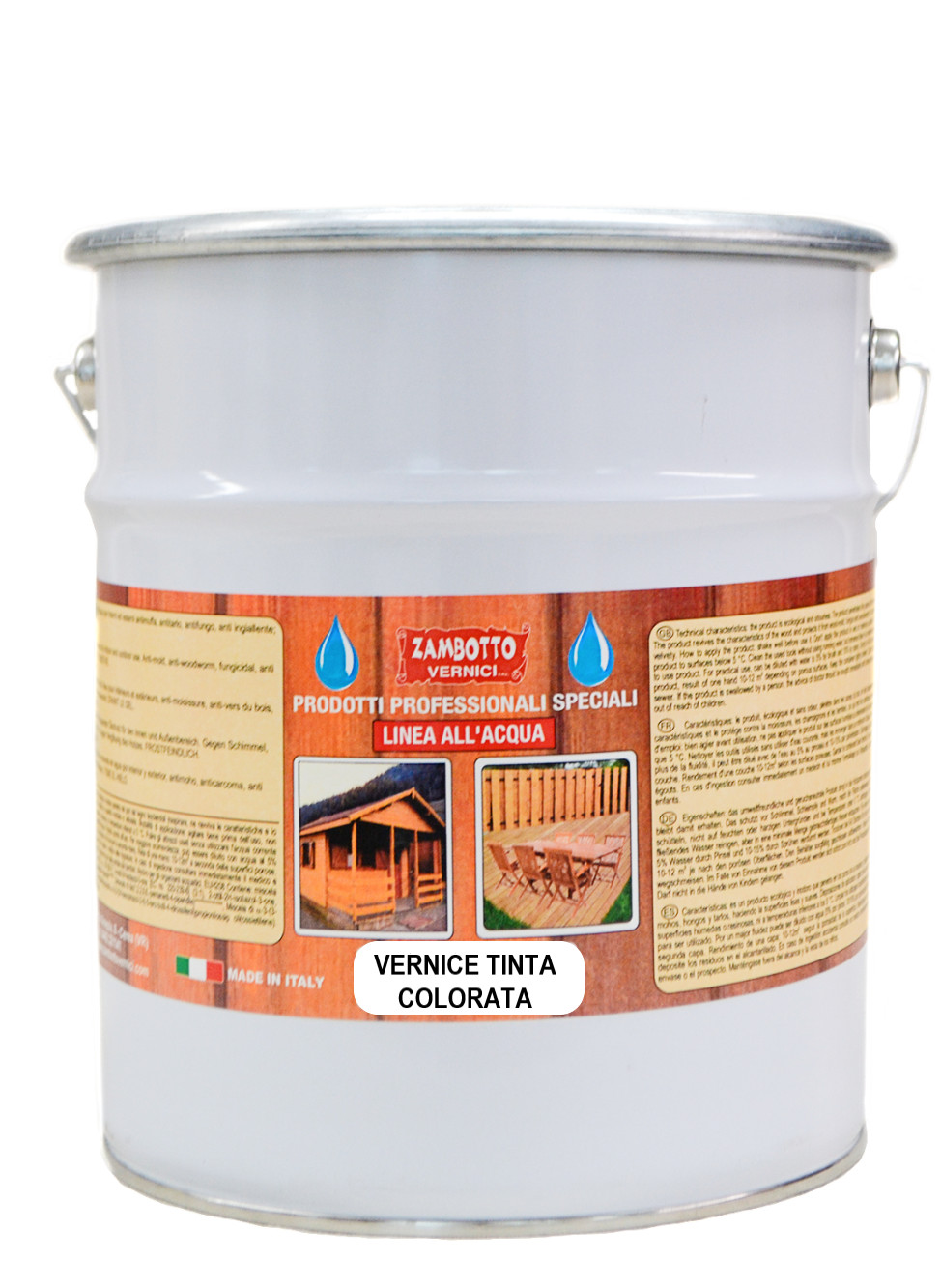 Tinta all’acqua per legno per interni