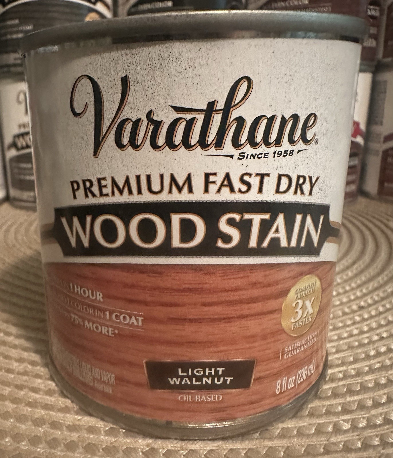 Varathane Fast Drying Oil-Based Wood Stain Light Walnut 8 fl oz
