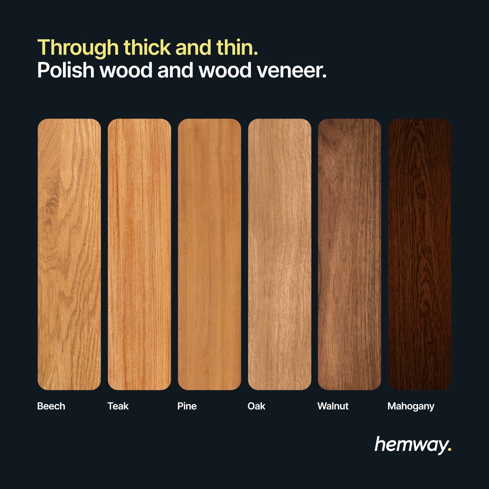 Hemway Premium Natural Beeswax Clear Furniture Polish 200ml & 2 Lint-Free Cloths