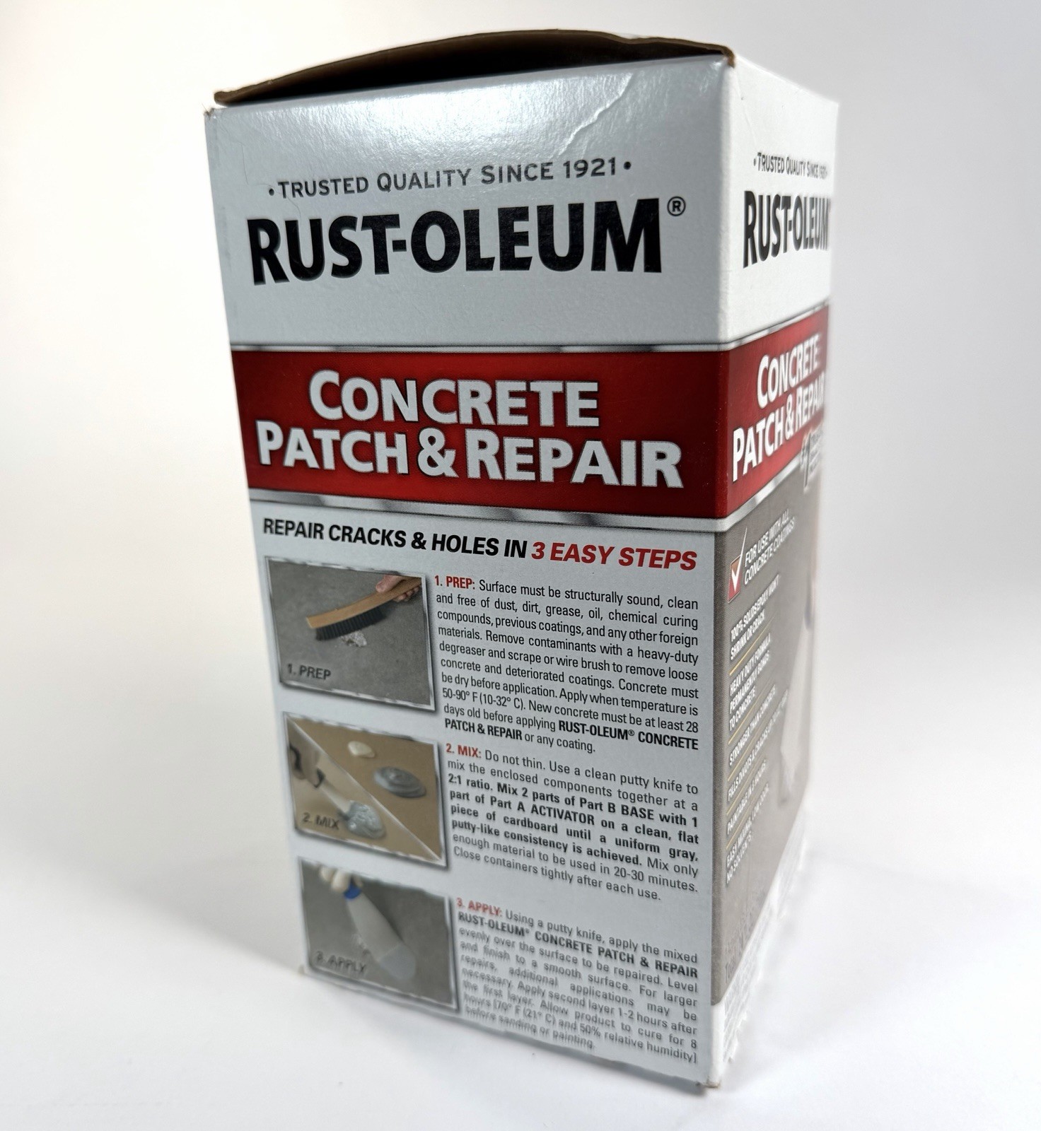 Rust-Oleum Concrete Patch & Repair #1 Trusted Brand, Concrete Floor Repair- 24oz