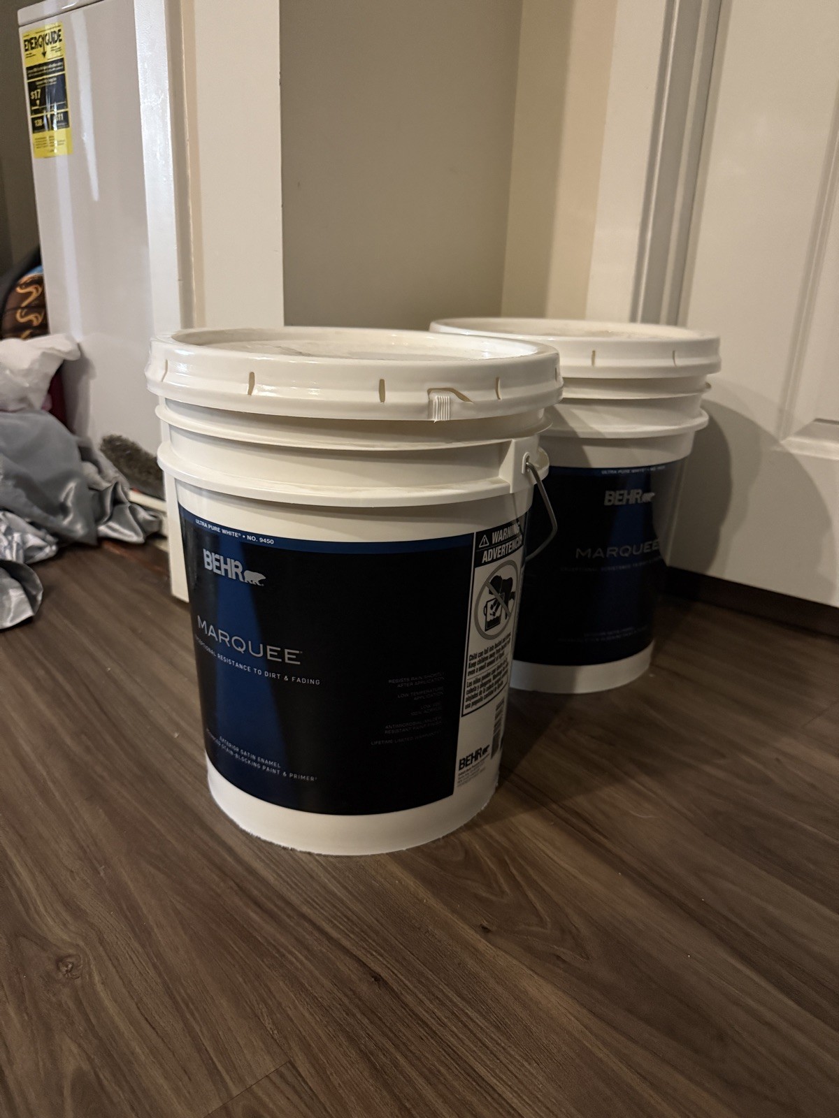5 gal. Ultra Pure White Satin Enamel ExteriorPaint & Primer