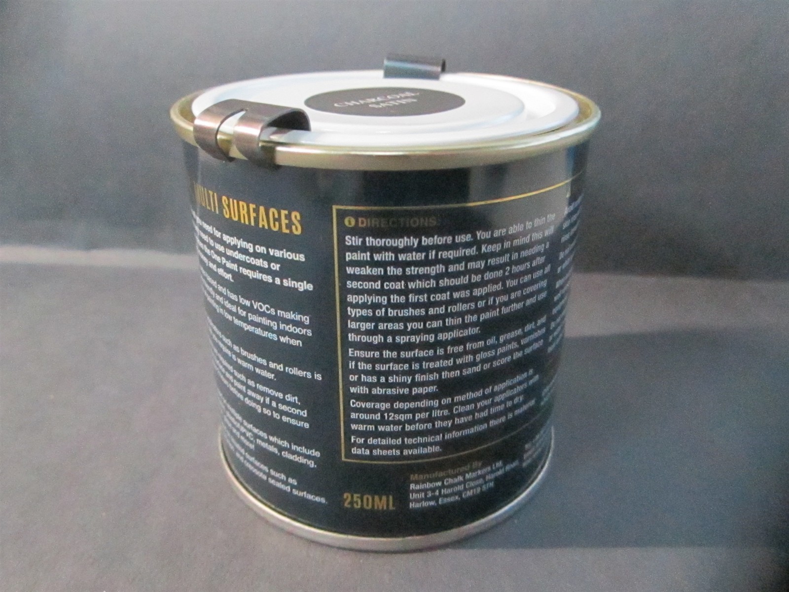 The Rainbow 8.5fl oz. Charcoal Satin The One Paint and Primer In One