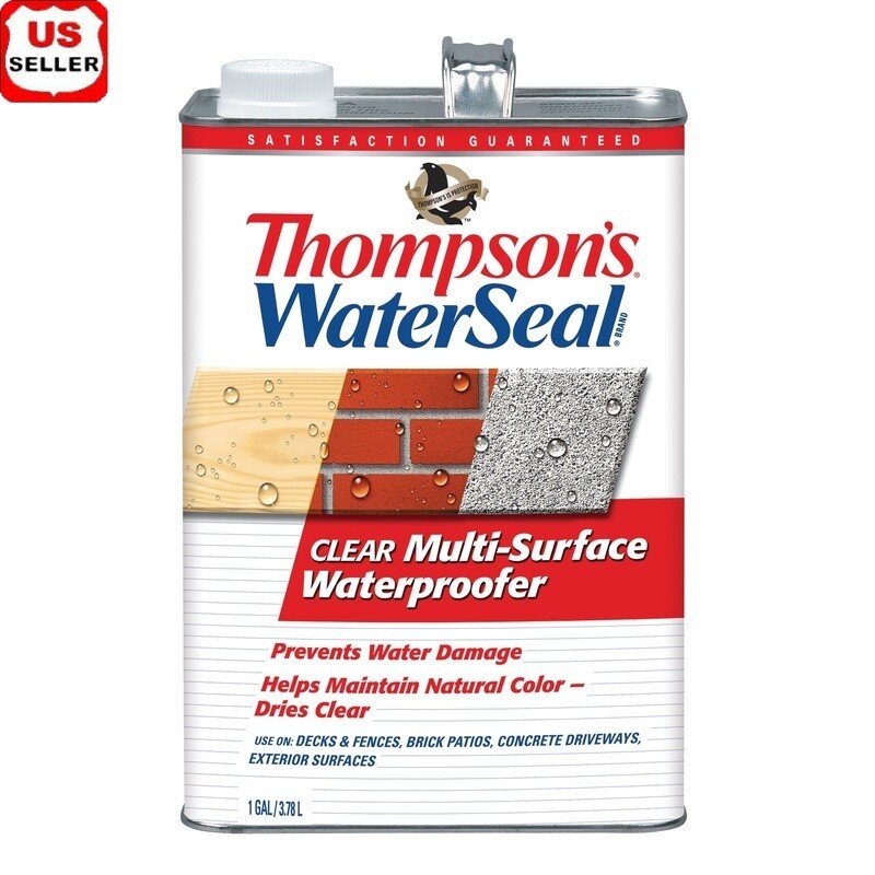 Multi Surface Waterproofer Waterproof Sealant Concrete Wood Brick Outdoor 1 Gal