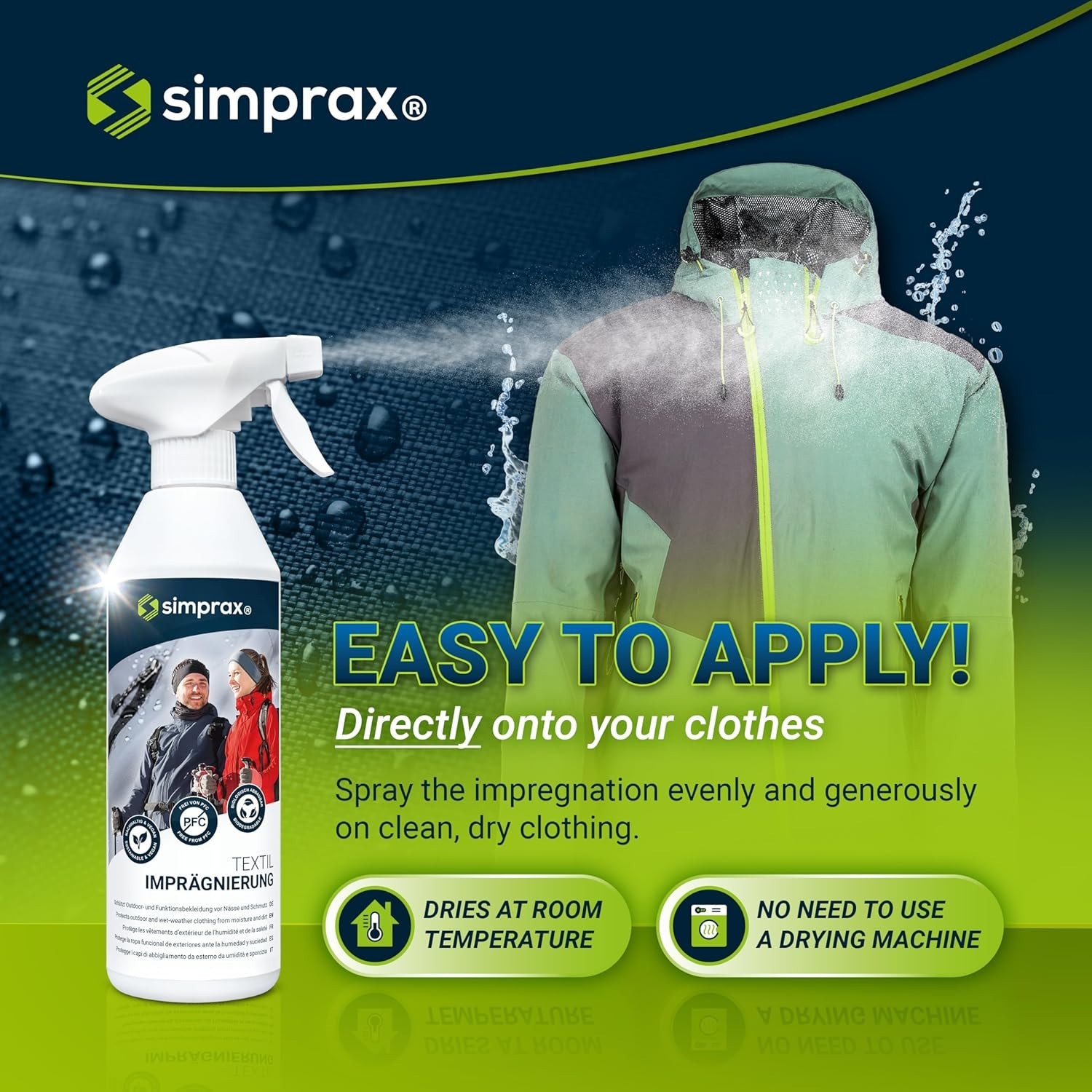Textile Waterproof Spray Eco-Friendly & Skin-Safe | Water-Based Waterproofing…