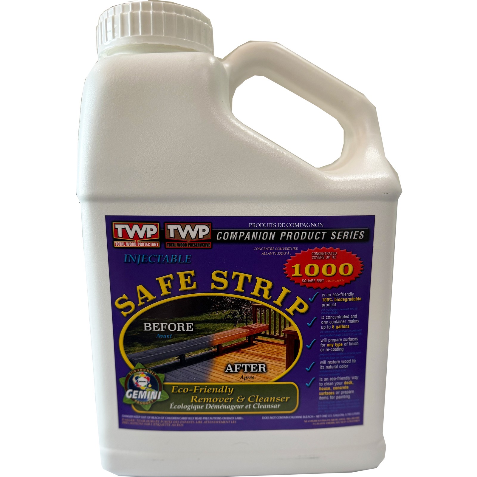 TWP SAFE-STRIP Wood & Deck Strip Eco-Friendly Remover and Cleaner� 1 Gallon