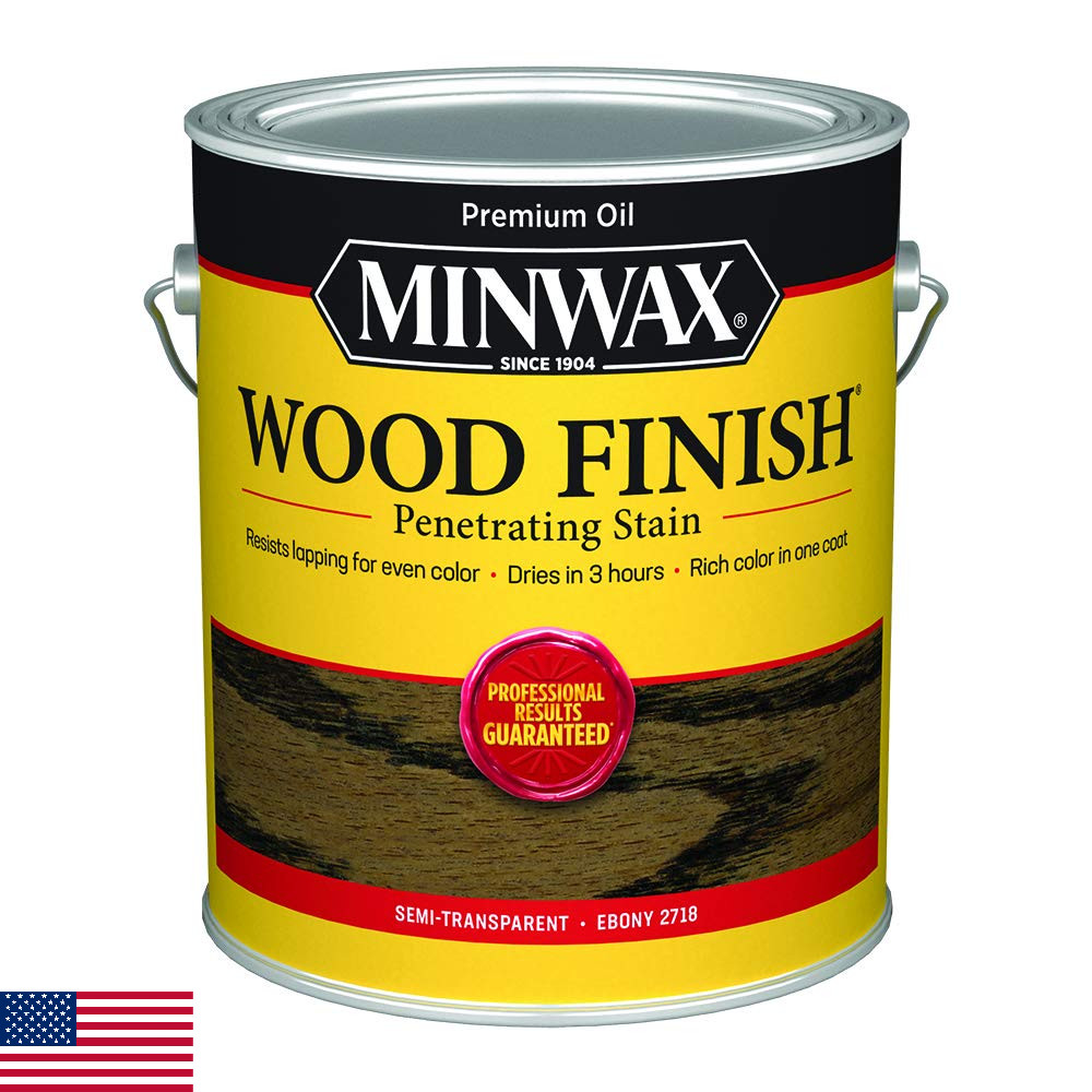 Minwax 710960000 Wood Finish Ebony Stain, Gallon – 250 VOC Compliant