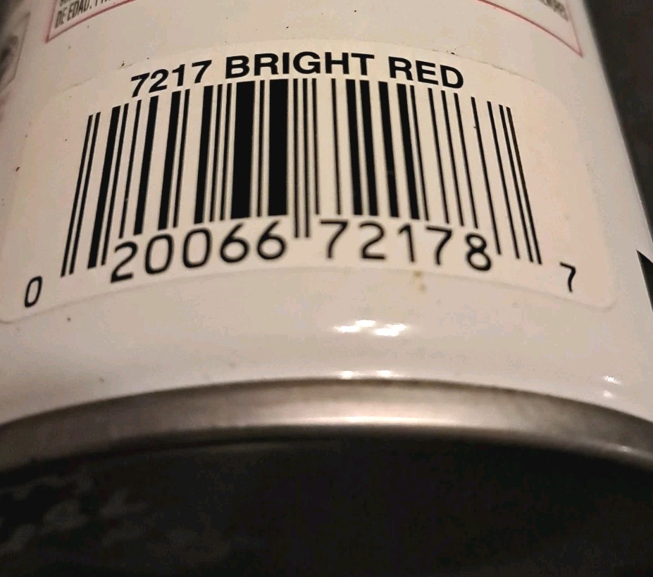 Rust-Oleum Hammered Bright Red 7217, Can Is 78% Full- Stored Well